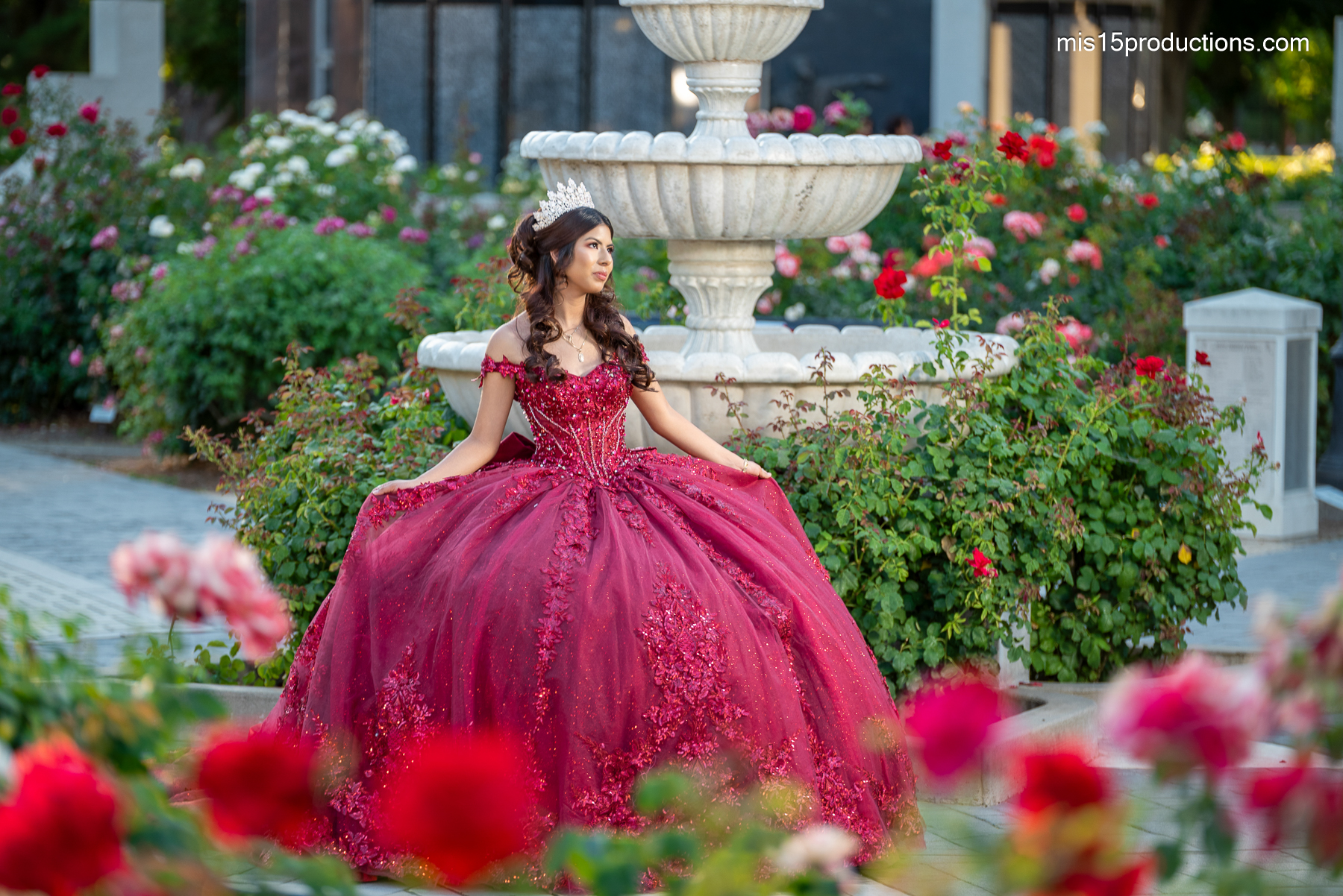 Quinceañera Photographer Rose Garden